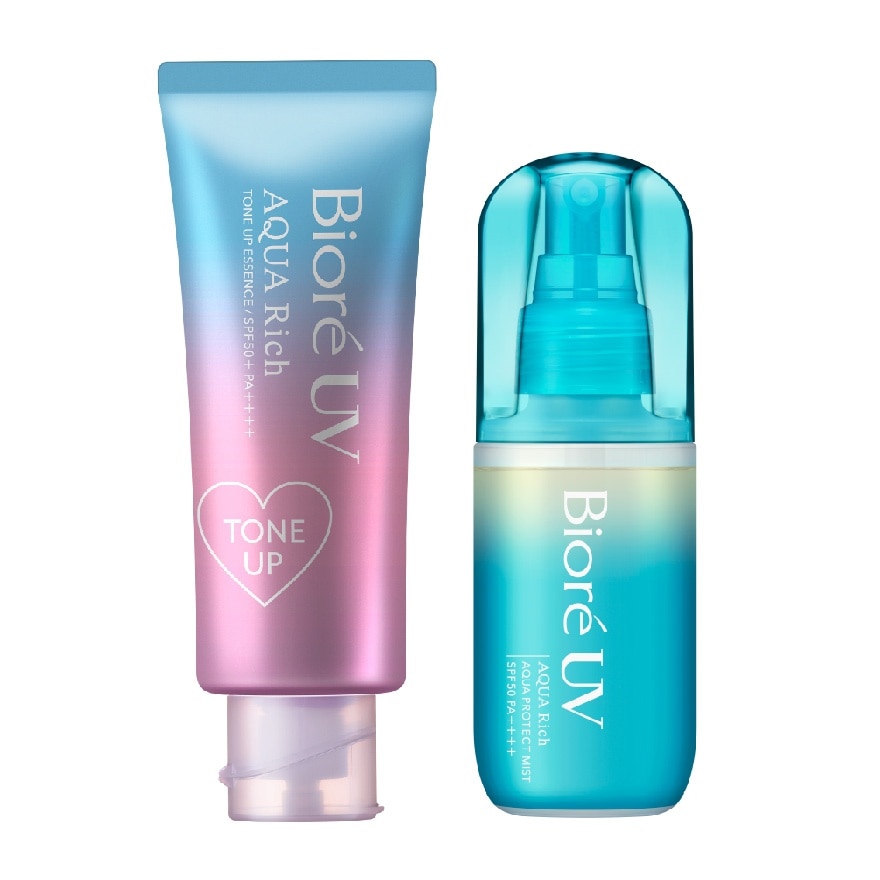 Uv Aqua Rich Tone Up Essence + Uv Aqua Rich Aqua Protect Mist Set
