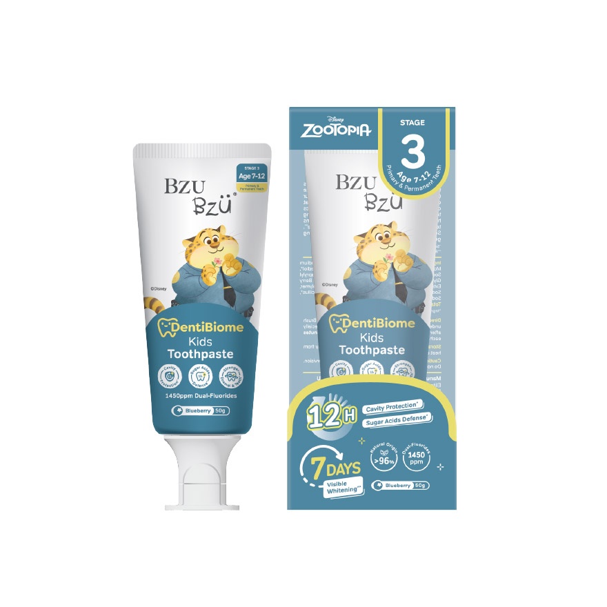 DentiBiome Kids Toothpaste Blueberry Stage 3 (7-12Yrs) 50g image