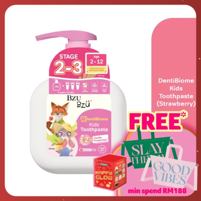 BZU BZU DentiBiome Kids Toothpaste Strawberry Stage 2-3 (2-12Yrs) 150g