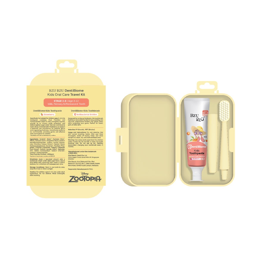 DentiBiome Kids Oral Care Travel Kit Stage 2-3 (2-12Yrs) image