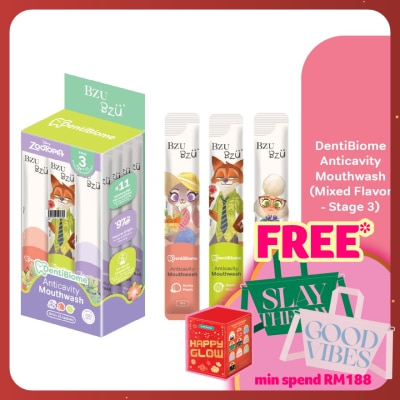 BZU BZU DentiBiome Anticavity Mouthwash Mixed Flavor Stage 3 (7+ Yrs) 9ml x 15 sachets