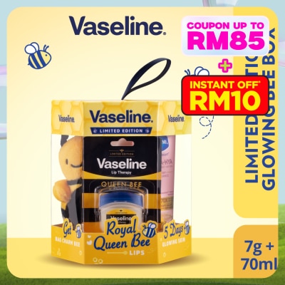 VASELINE Queenbee Festive Lip 7G + Gluta Hya Dewy Radiance Lotion 70ml