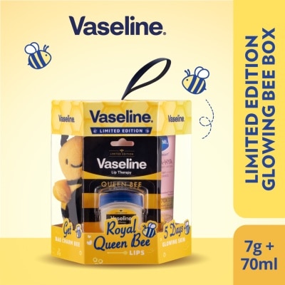 VASELINE Queenbee Festive Lip 7G + Gluta Hya Dewy Radiance Lotion 70ml