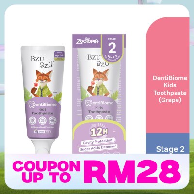BZU BZU DentiBiome Kids Toothpaste Grape Stage 2 (2-6Yrs) 50g