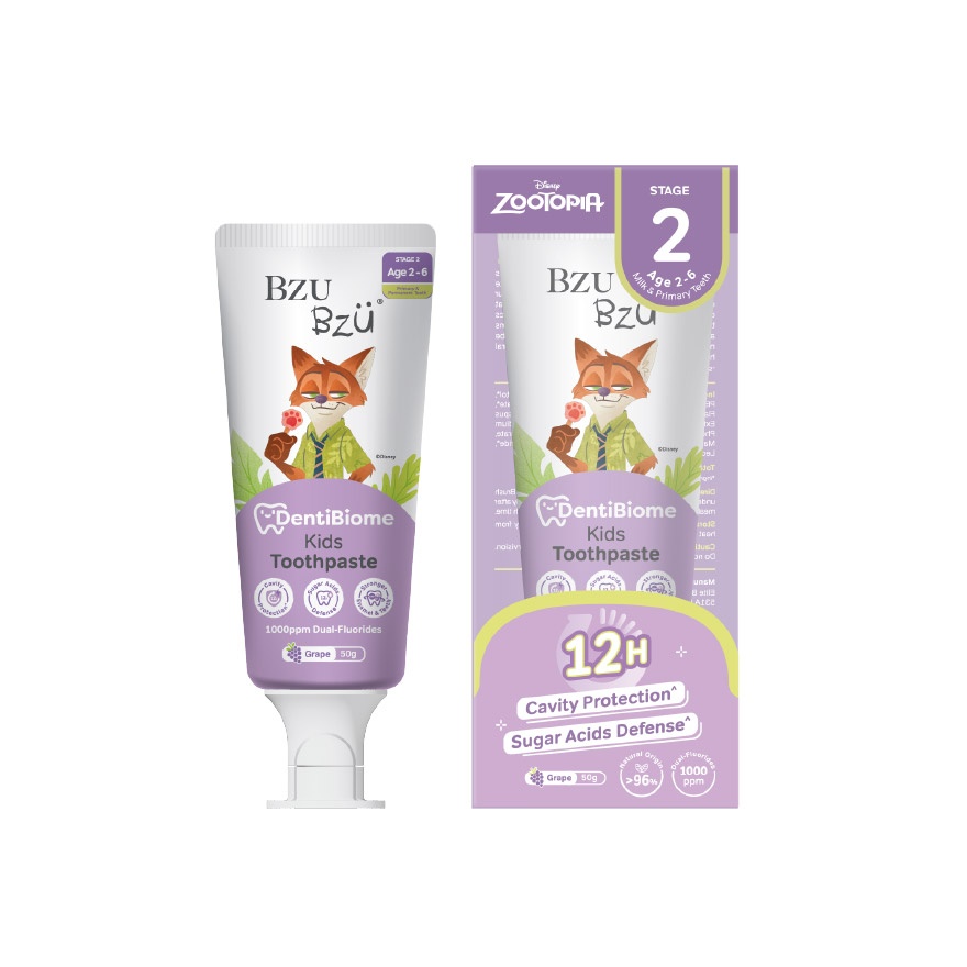 DentiBiome Kids Toothpaste Grape Stage 2 (2-6Yrs) 50g image