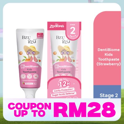 BZU BZU DentiBiome Kids Toothpaste Strawberry Stage 2 (2-6Yrs) 50g
