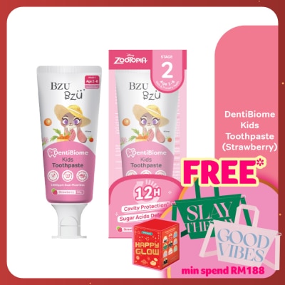 BZU BZU DentiBiome Kids Toothpaste Strawberry Stage 2 (2-6Yrs) 50g
