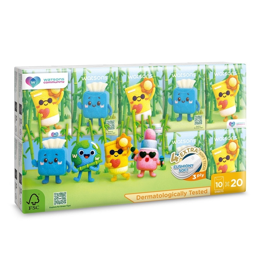 Velvet Mini Hankies 3PlyX10SheetX20S