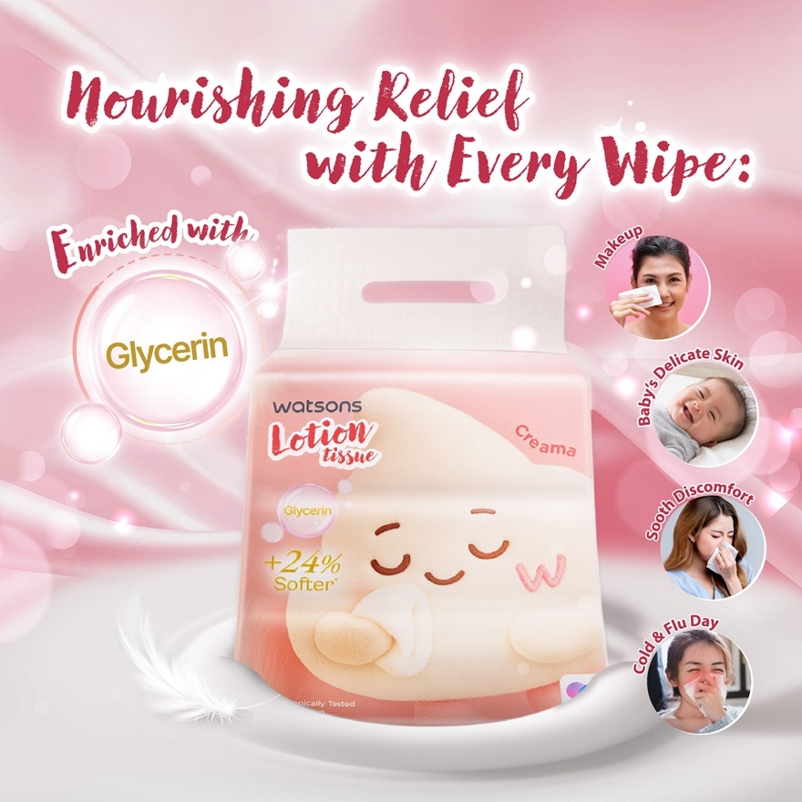 Lotion Tissues 3PlyX100SheetX3S
