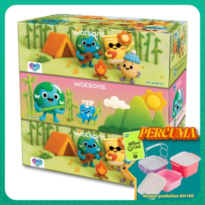 WATSONS - Community Velvet Facial Tissues (Box) 3plyX100SheetX3S