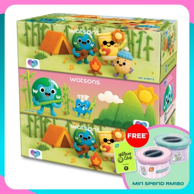 WATSONS Community Velvet Facial Tissues (Box) 3plyX100SheetX3S