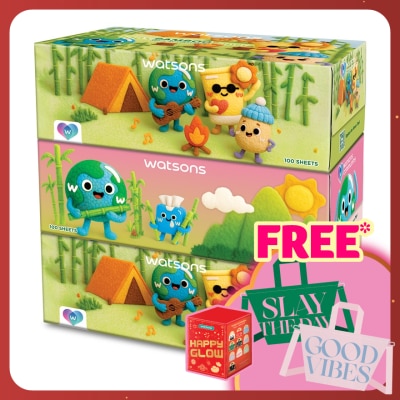 WATSONS Community Velvet Facial Tissues (Box) 3plyX100SheetX3S