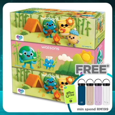 WATSONS Community Velvet Facial Tissues (Box) 3plyX100SheetX3S