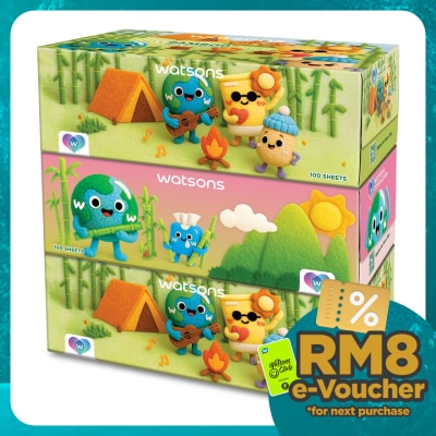 WATSONS Community Velvet Facial Tissues (Box) 3plyX100SheetX3S