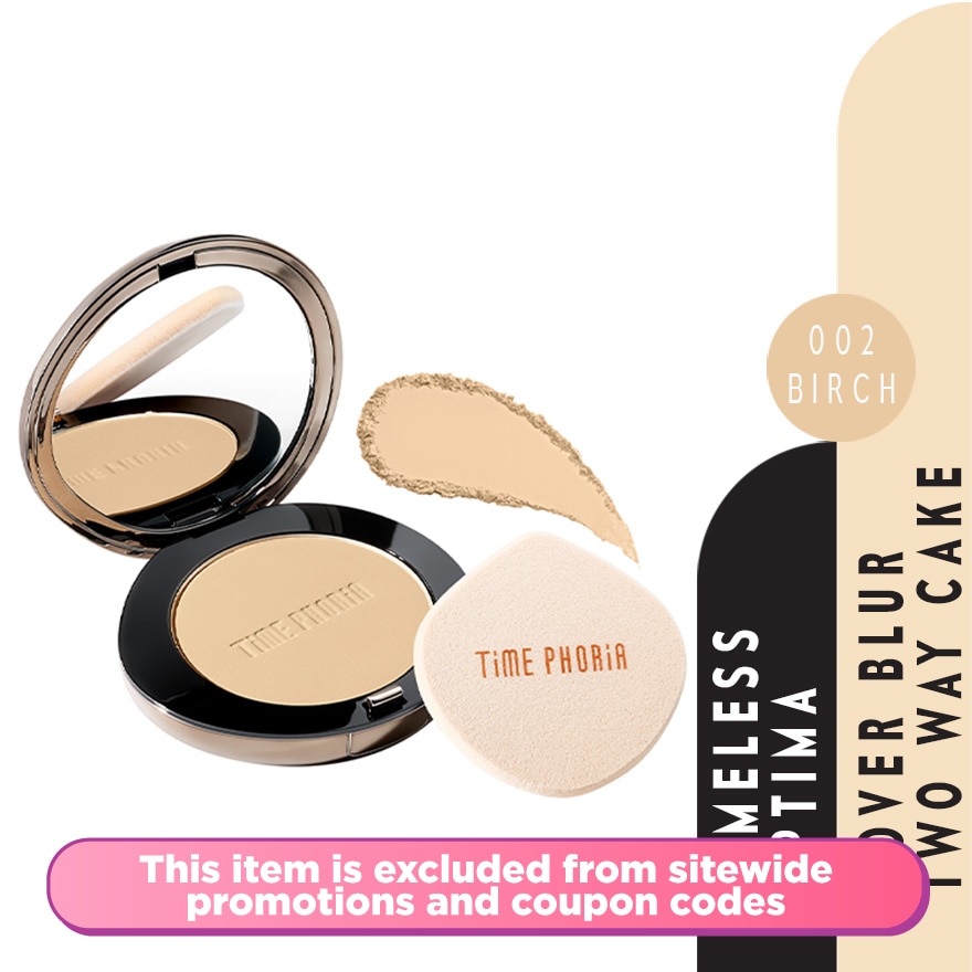 Timeless Optima Cover Blur Skin Perfection Powder Foundation 002 Birch
