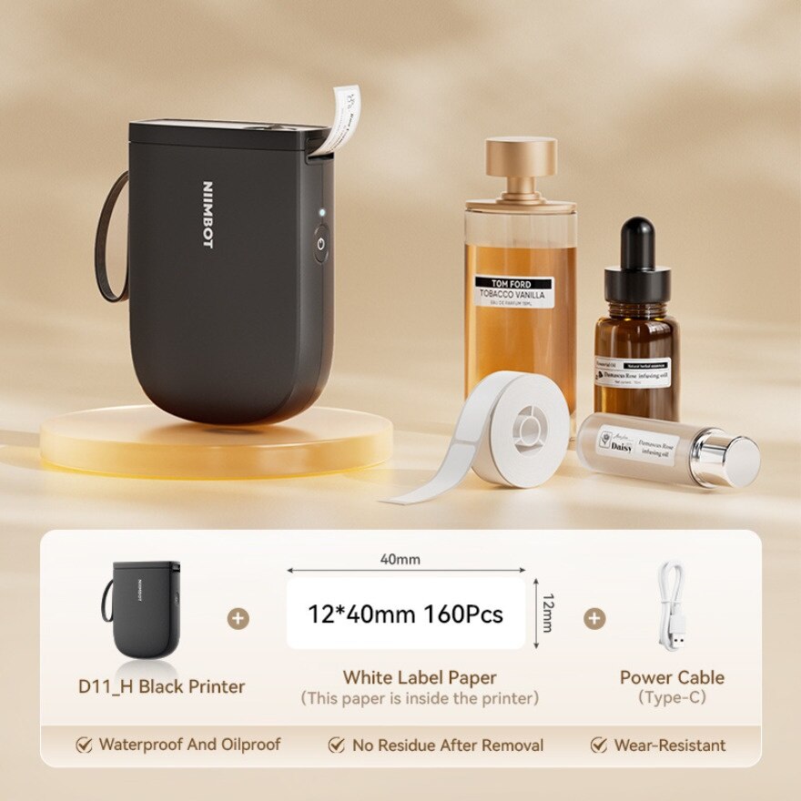 D11_H Portable Label Printer BLACK