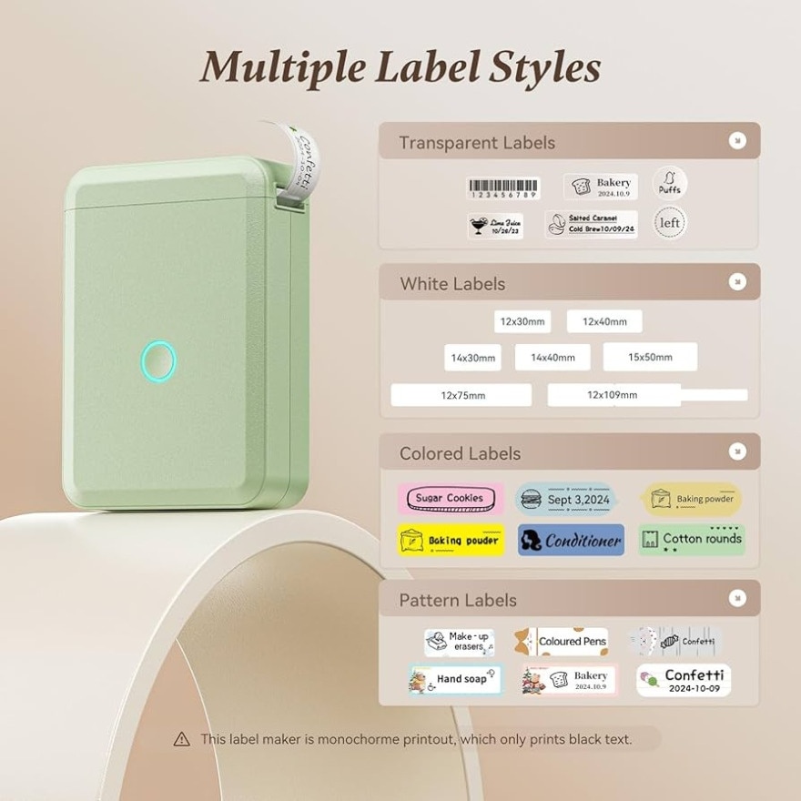 D110_M Portable Label Printer GREEN