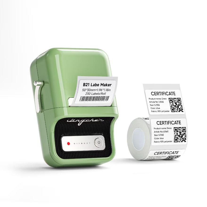 B21S Portable Label Printer GREEN