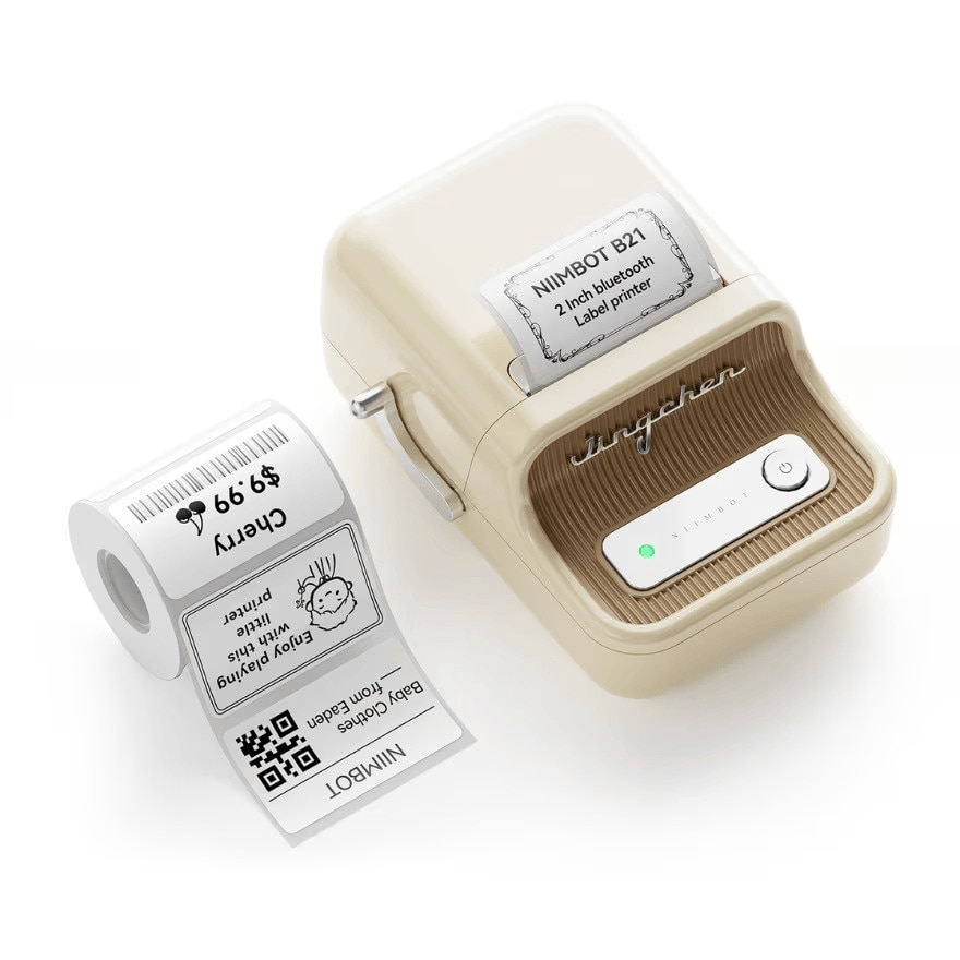 B21PRO Portable Label Printer CREAM WHITE