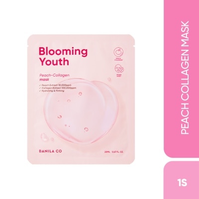 BANILA CO Blooming Youth Peach-Collagen Mask 1s