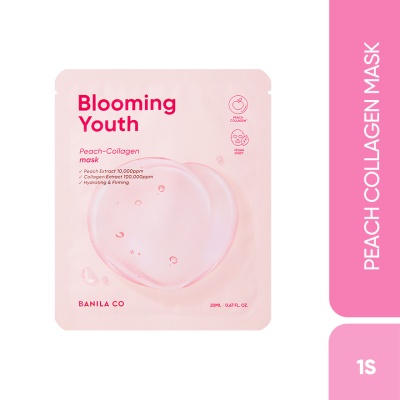 BANILA CO - Blooming Youth Peach-Collagen Mask 1s