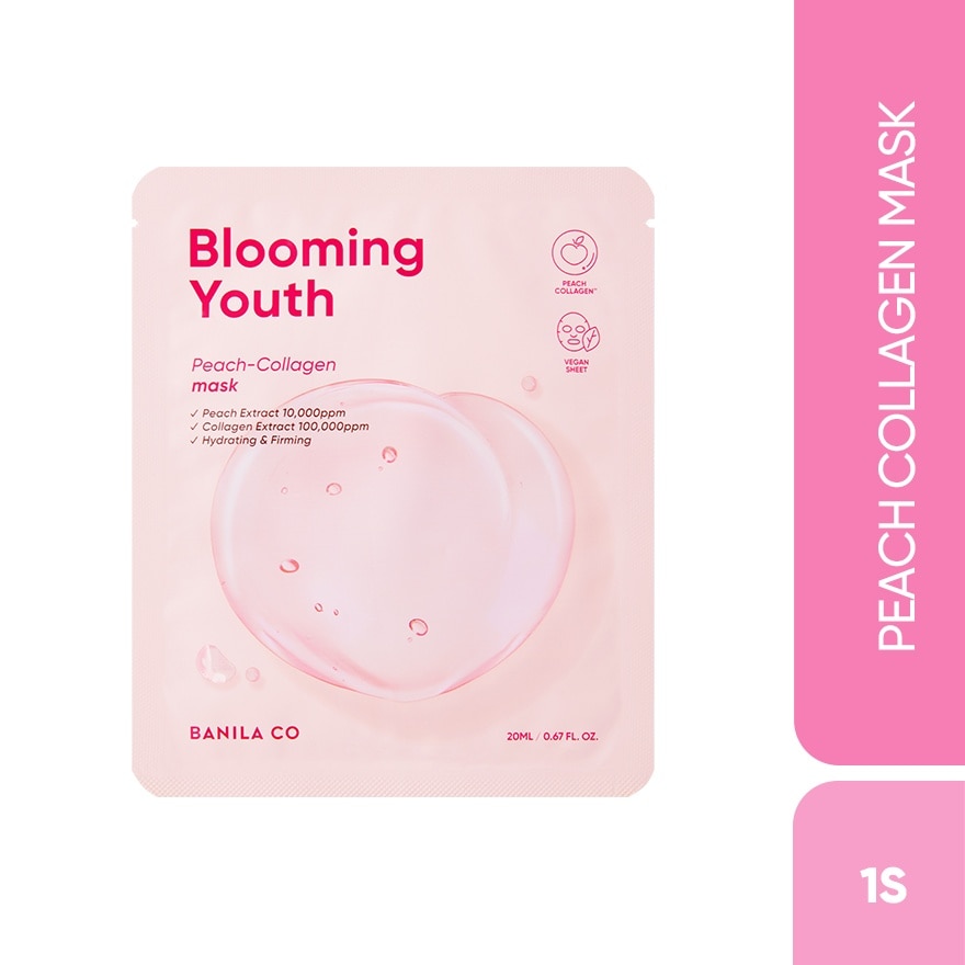 Blooming Youth Peach-Collagen Mask 1s