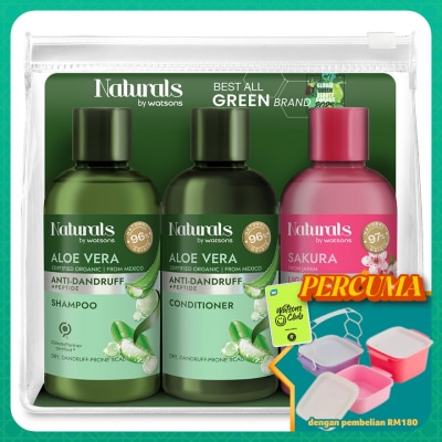 NATURALS BY WATSONS - Aloe Vera & Sakura Travel Set 100ML*3