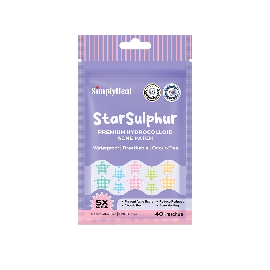 Starsulphur Day & Night Premium Hydrocolloid Acne Patch 40s