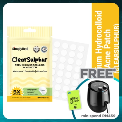 SIMPLYHEAL Clearsulphur Day & Night Premium Hydrocolloid Acne Patch 40s
