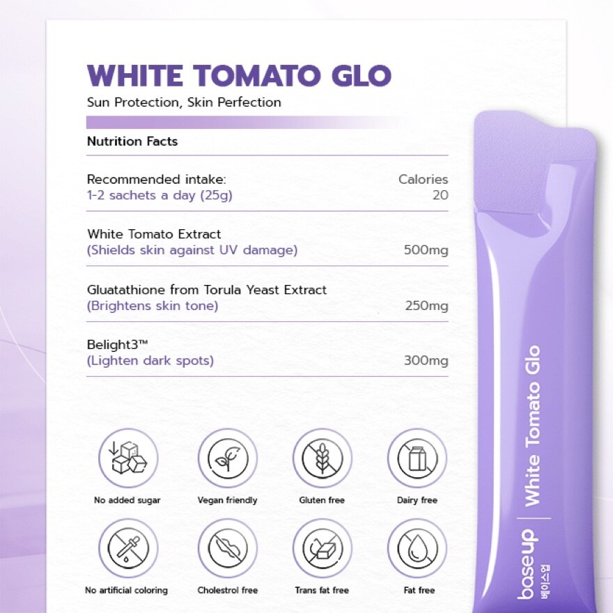 White Tomato Glo Ready To Dink 25g x 14s