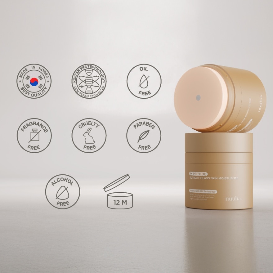 Beauty 7x Peptide Ultimate Glass Skin Moisturiser 100ml