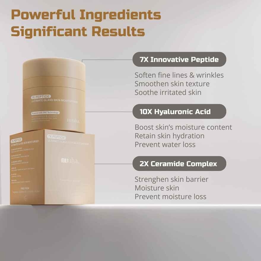 Beauty 7x Peptide Ultimate Glass Skin Moisturiser 100ml