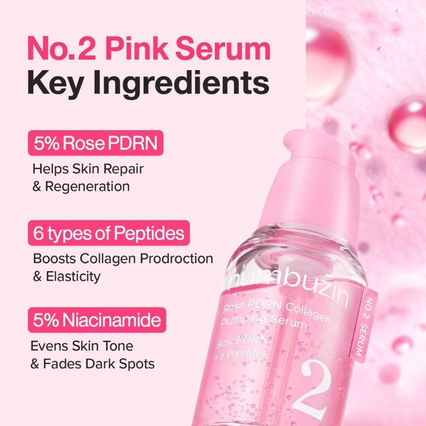 No.2 Rose PDRN Collagen Plumping Serum 30ml