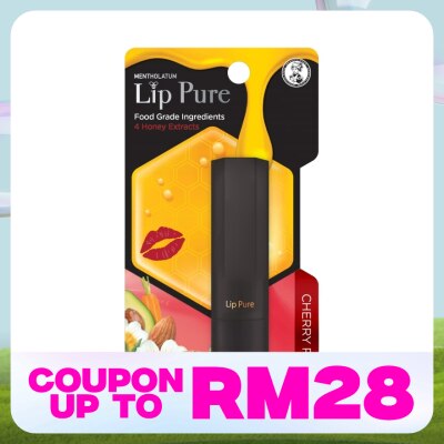 MENTHOLATUM LIPCARE Lip Pure Tinted Cherry Red 4g