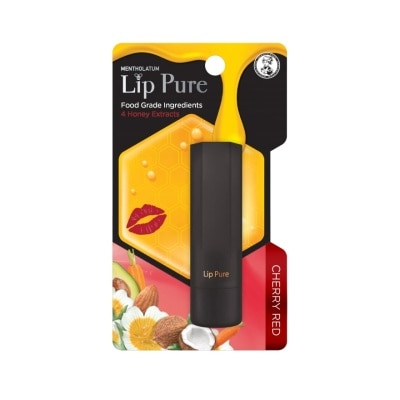 MENTHOLATUM LIPCARE - Lip Pure Tinted Cherry Red 4g