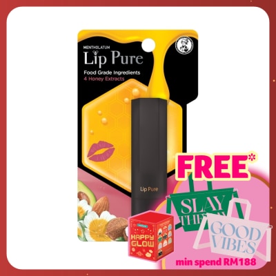 MENTHOLATUM LIPCARE Lip Pure Tinted Strawberry Pink 4g