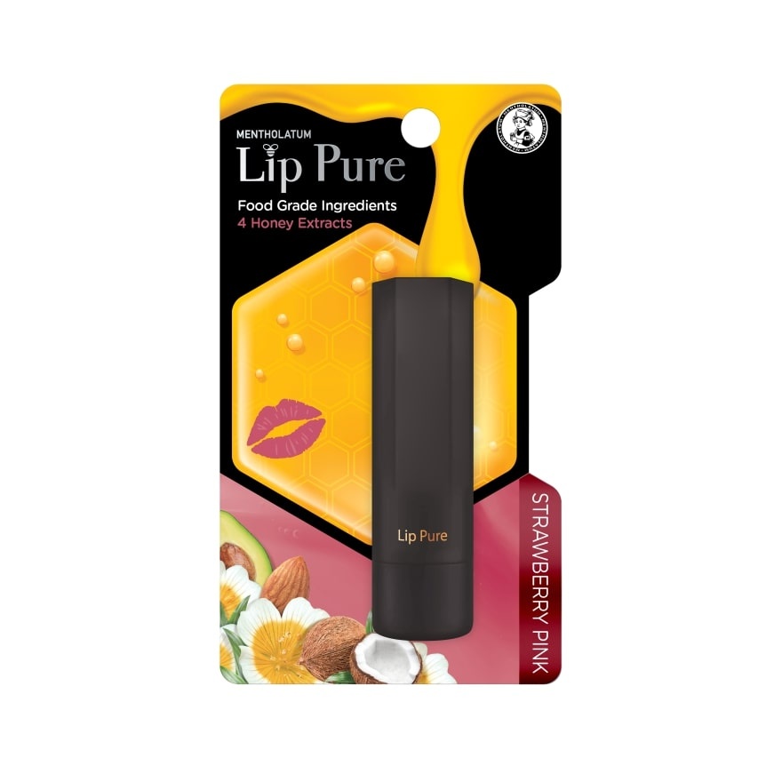 Lip Pure Tinted Strawberry Pink 4g image