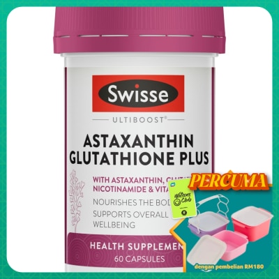 SWISSE - Ultiboost Astaxanthin Glutathione Plus 60s