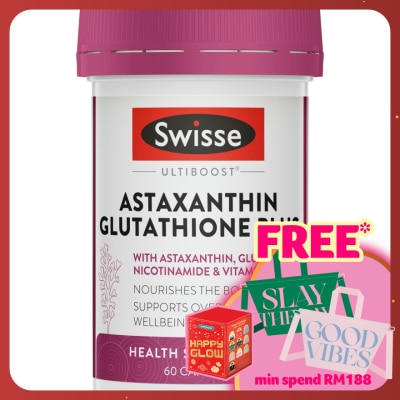 SWISSE Ultiboost Astaxanthin Glutathione Plus 60s