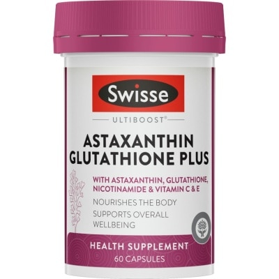 SWISSE Ultiboost Astaxanthin Glutathione Plus 60s