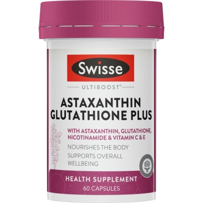 SWISSE, Ultiboost Astaxanthin Glutathione Plus 60s