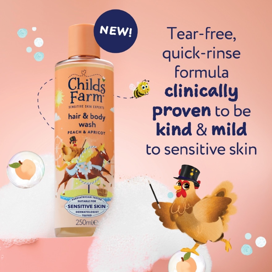 Hair & Body Wash Peach & Aparicot 250ml