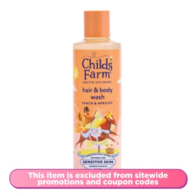 CHILDS FARM - Hair & Body Wash Peach & Aparicot 250ml