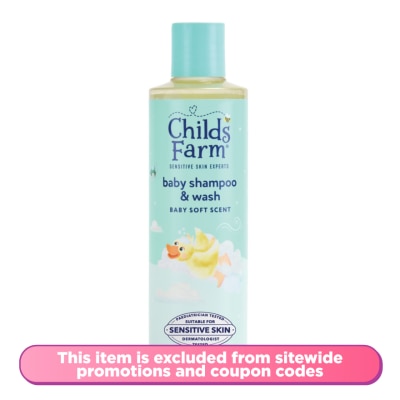 CHILDS FARM - Baby Shampoo & Wash Baby Soft Scent 250ml