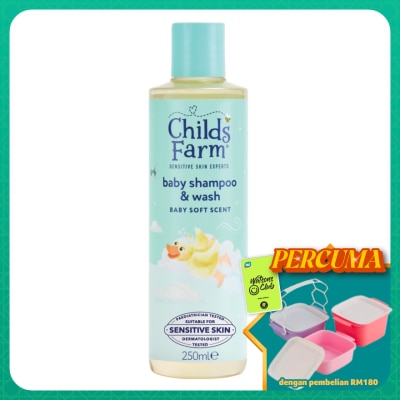 CHILDS FARM - Baby Shampoo & Wash Baby Soft Scent 250ml