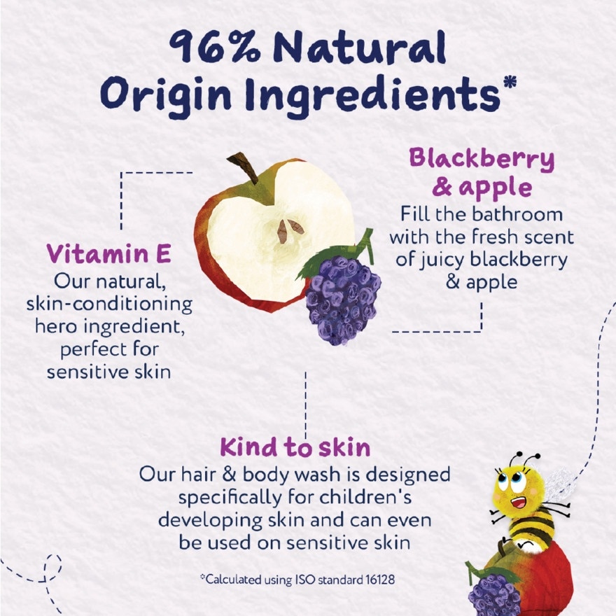 Hair & Body Wash Blackberry & Apple 250ml