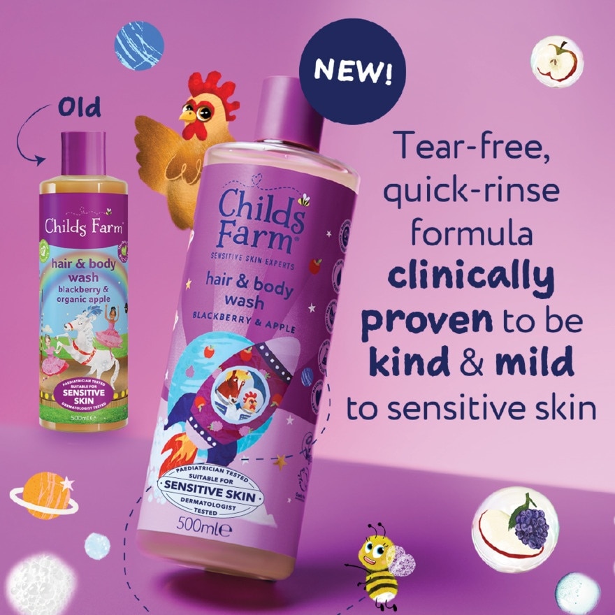 Hair & Body Wash Blackberry & Apple 250ml