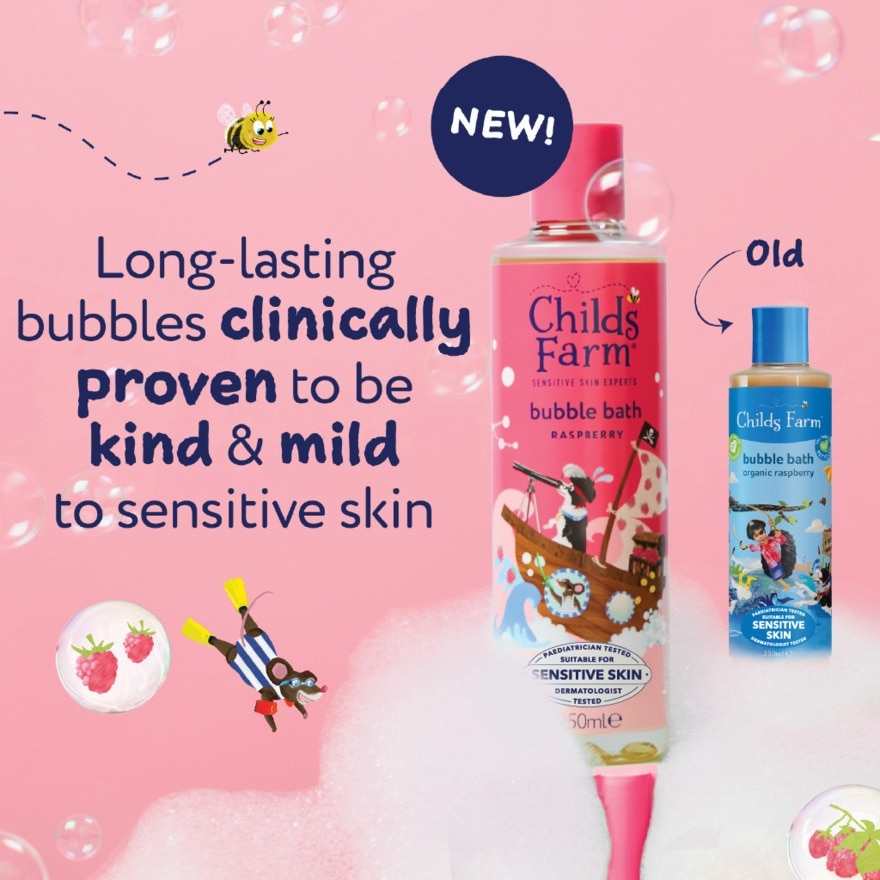 Bubble Bath Raspberry 250ml