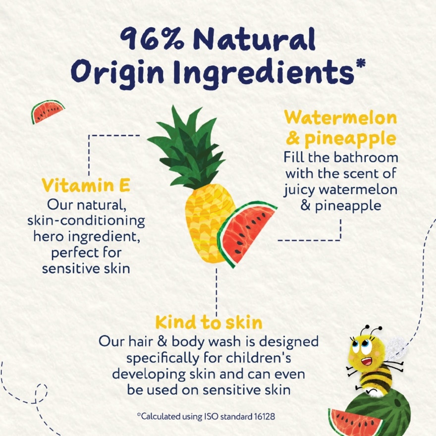 Hair & Body Wash Watermelon & Pineapple 250ml