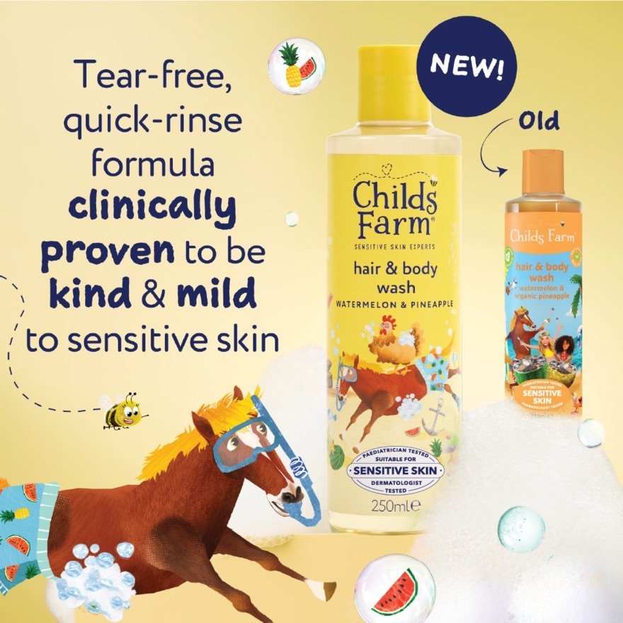 Hair & Body Wash Watermelon & Pineapple 250ml